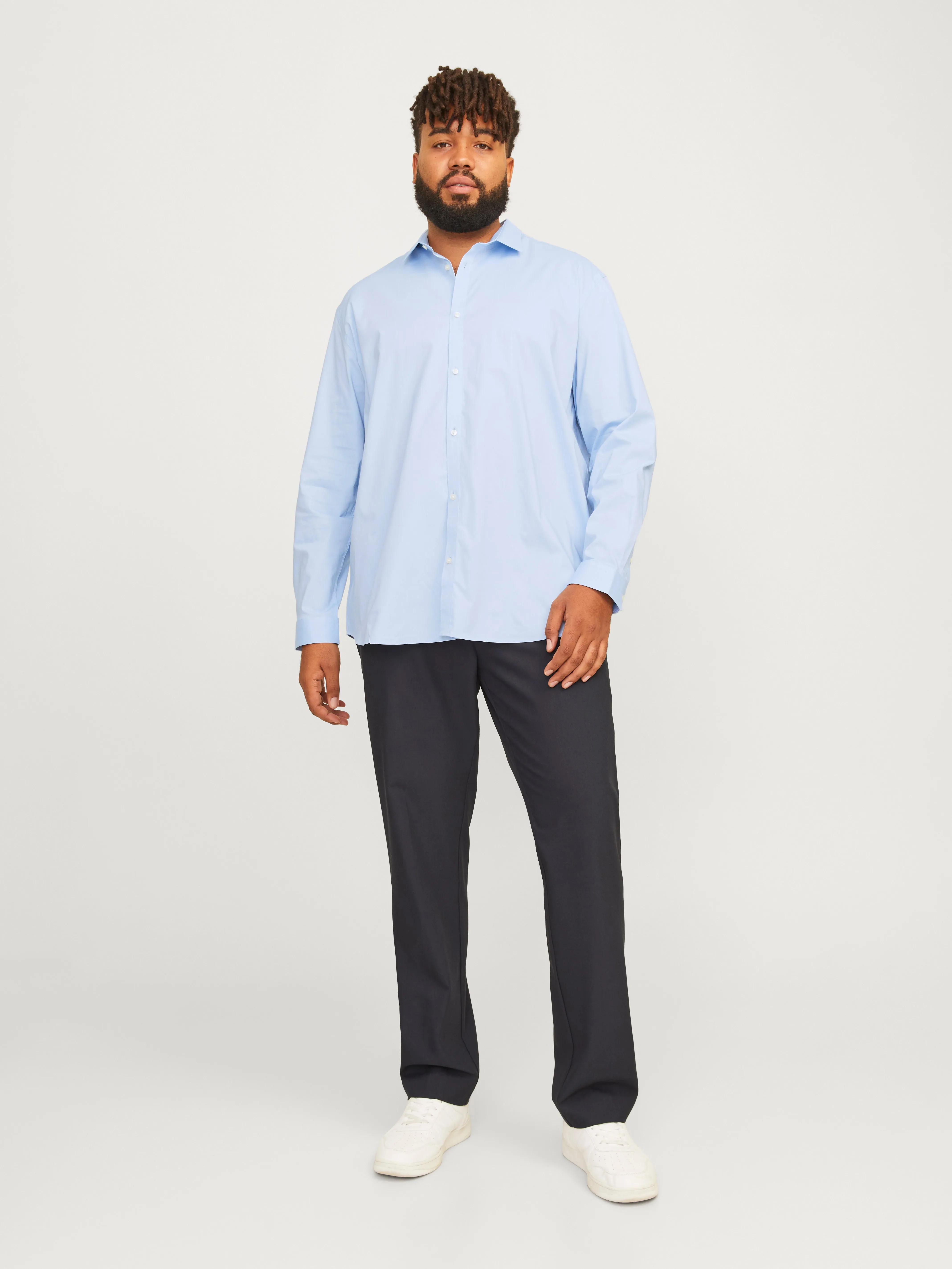 Plus Camisa Corte loose | Azul intermedio | Jack & Jones®