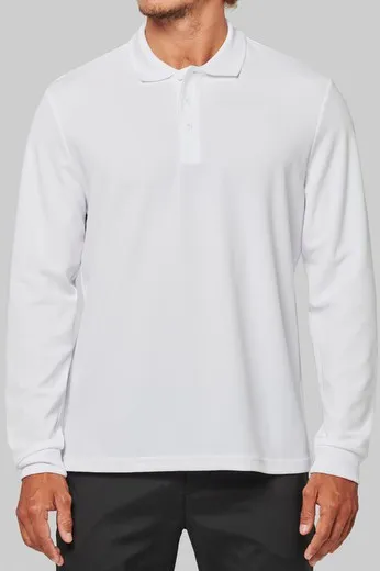 Polo manga larga Cool Plus® para adultos