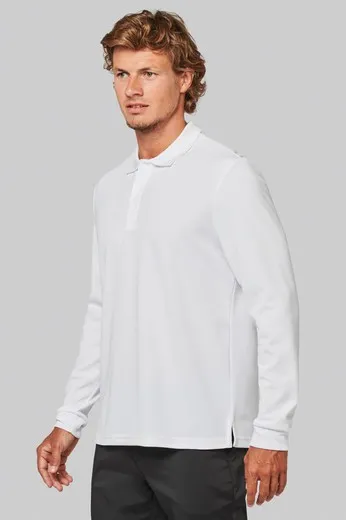 Polo manga larga Cool Plus® para adultos