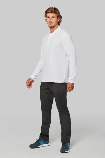 Polo manga larga Cool Plus® para adultos