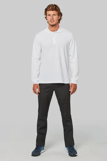 Polo manga larga Cool Plus® para adultos