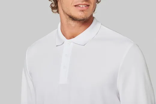 Polo manga larga Cool Plus® para adultos