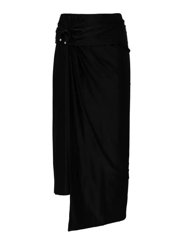 RABANNE FALDA LARGA  NEGRO