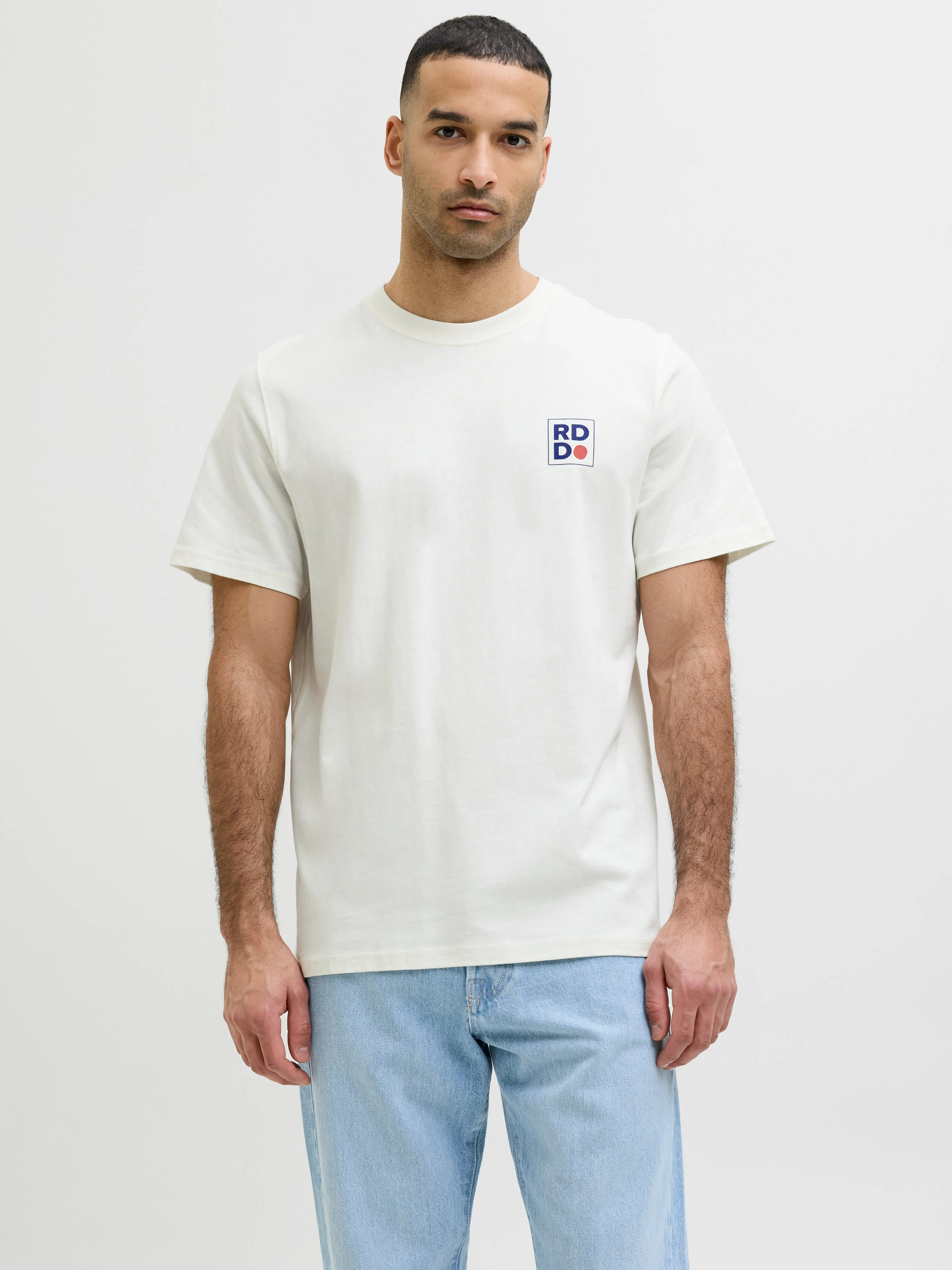 RDD Camiseta Logotipo Cuello redondo | Blanco hueso | Jack & Jones®