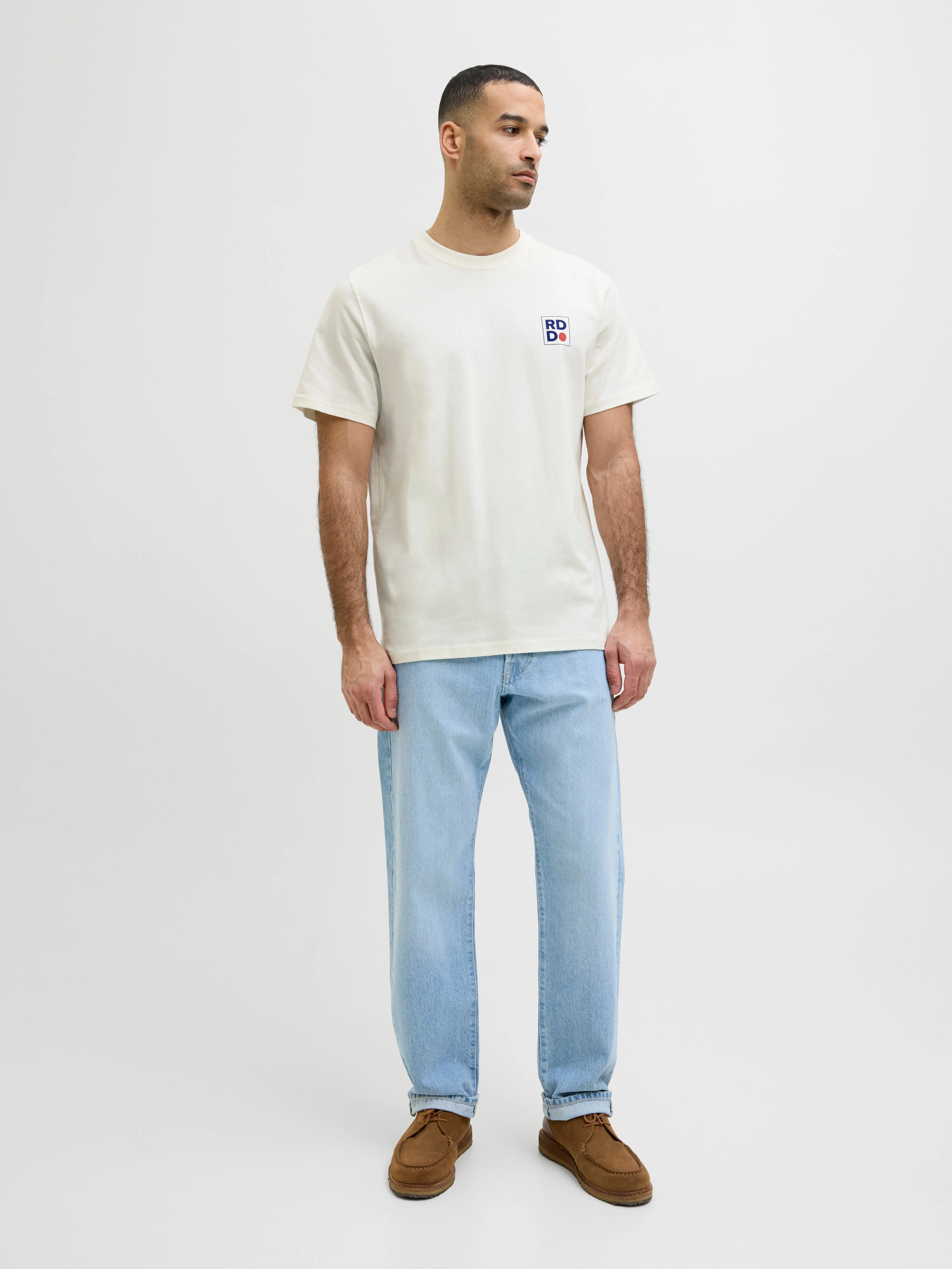 RDD Camiseta Logotipo Cuello redondo | Blanco hueso | Jack & Jones®