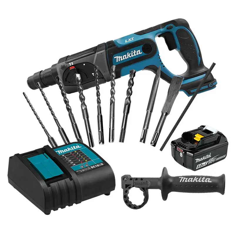 Rotomartillo SDS Plus Makita DHR241 + Brocas y Cinceles