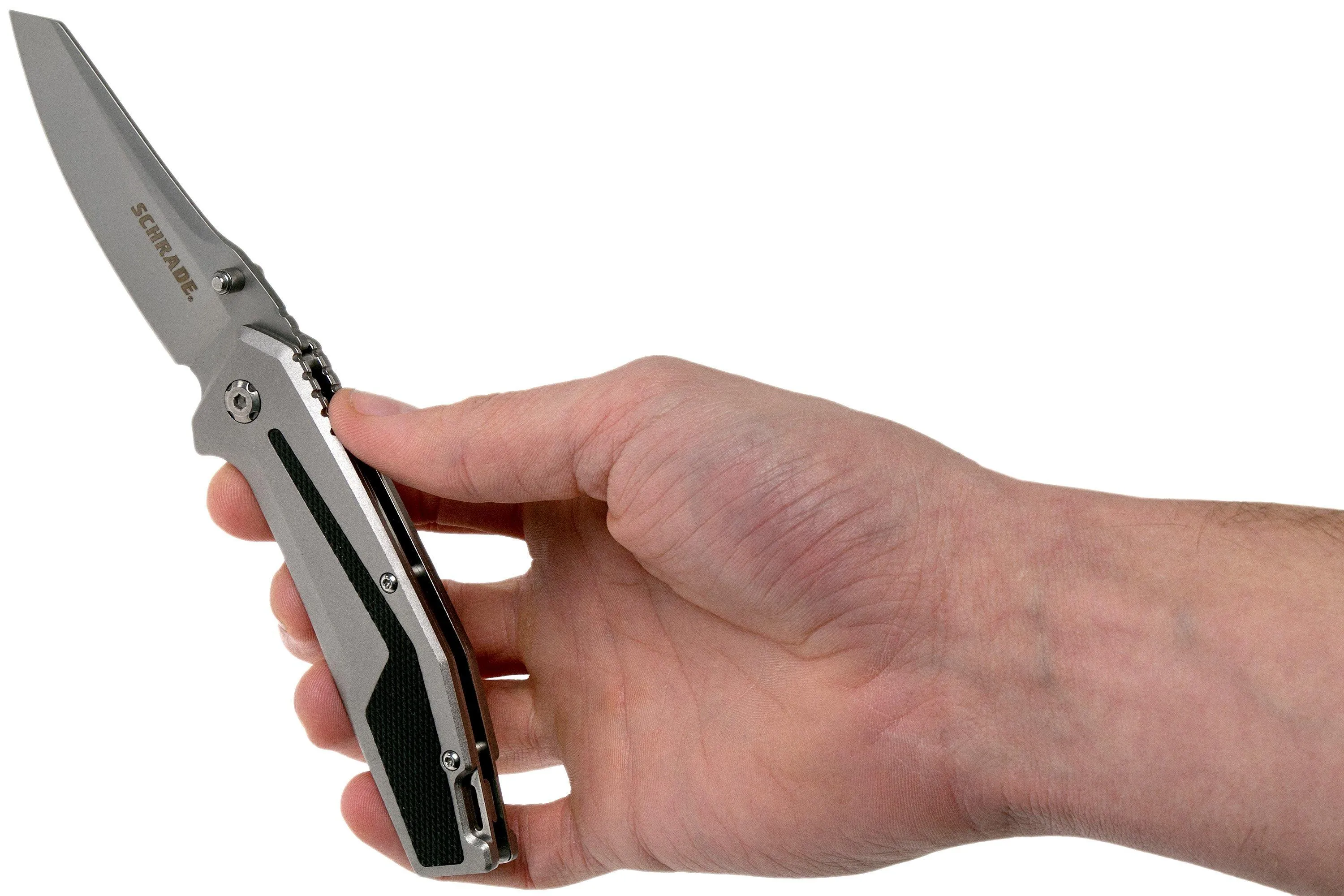 Schrade Aluminum Rubber Inlays SCH705, navaja