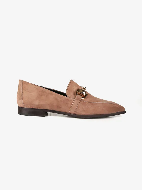 Solada Mocasines de piel de punta fina para mujer