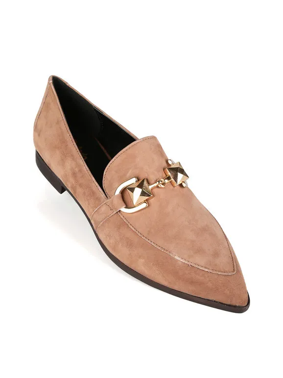 Solada Mocasines de piel de punta fina para mujer