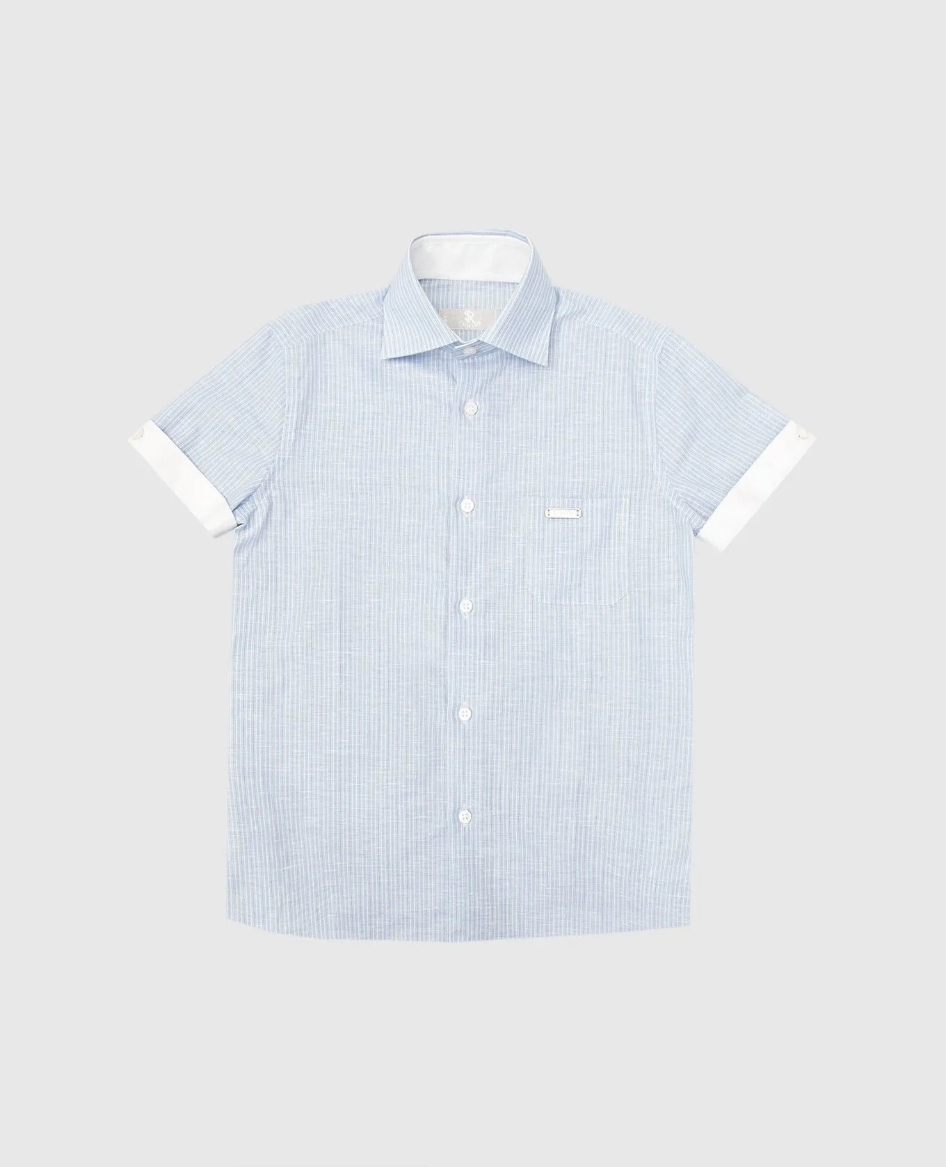 Stefano Ricci Children's logo striped shirt