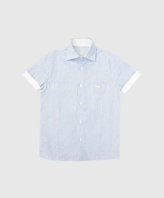Stefano Ricci Children's logo striped shirt