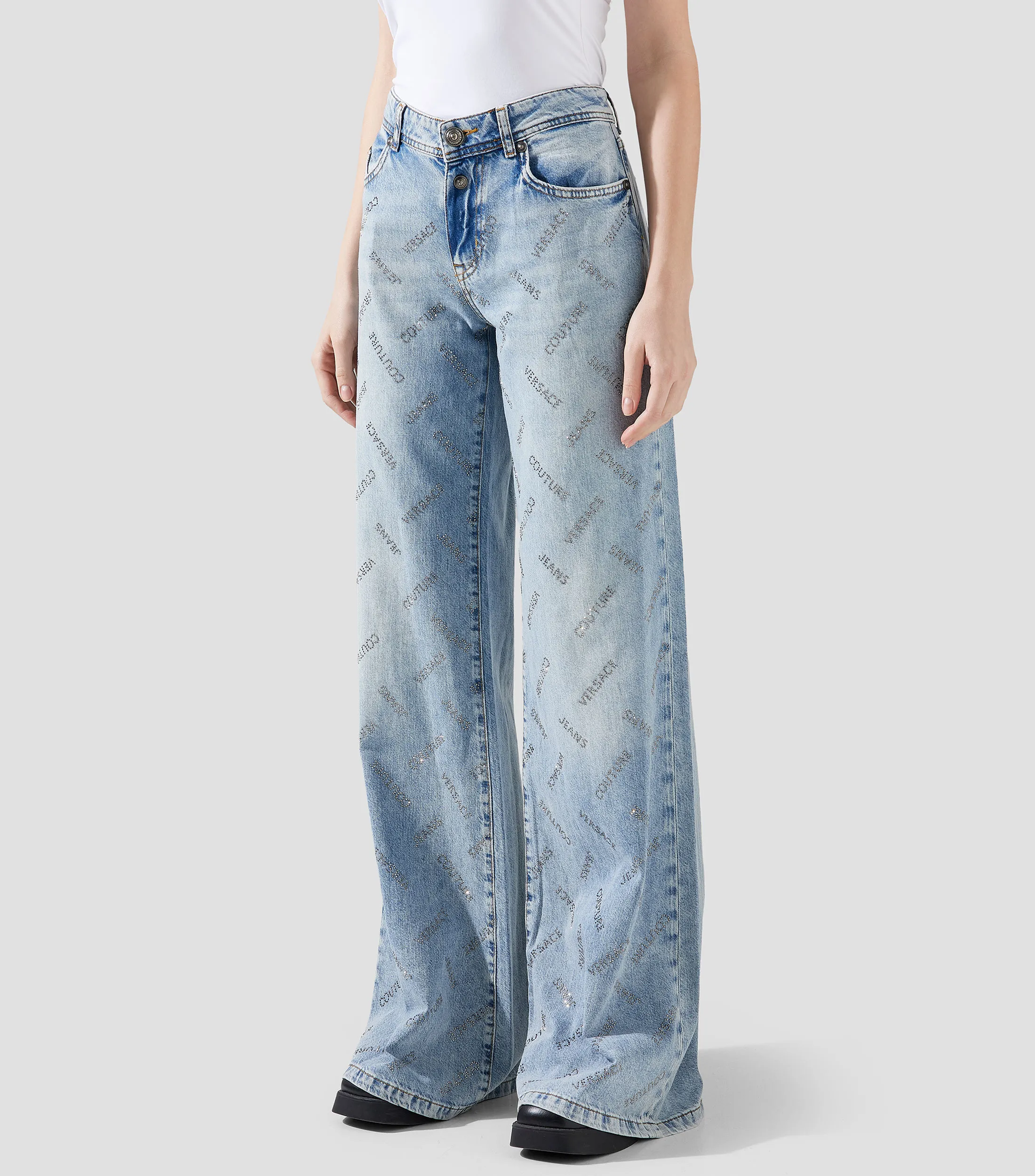 Versace Jeans Couture Jeans de corte Wideleg Mujer