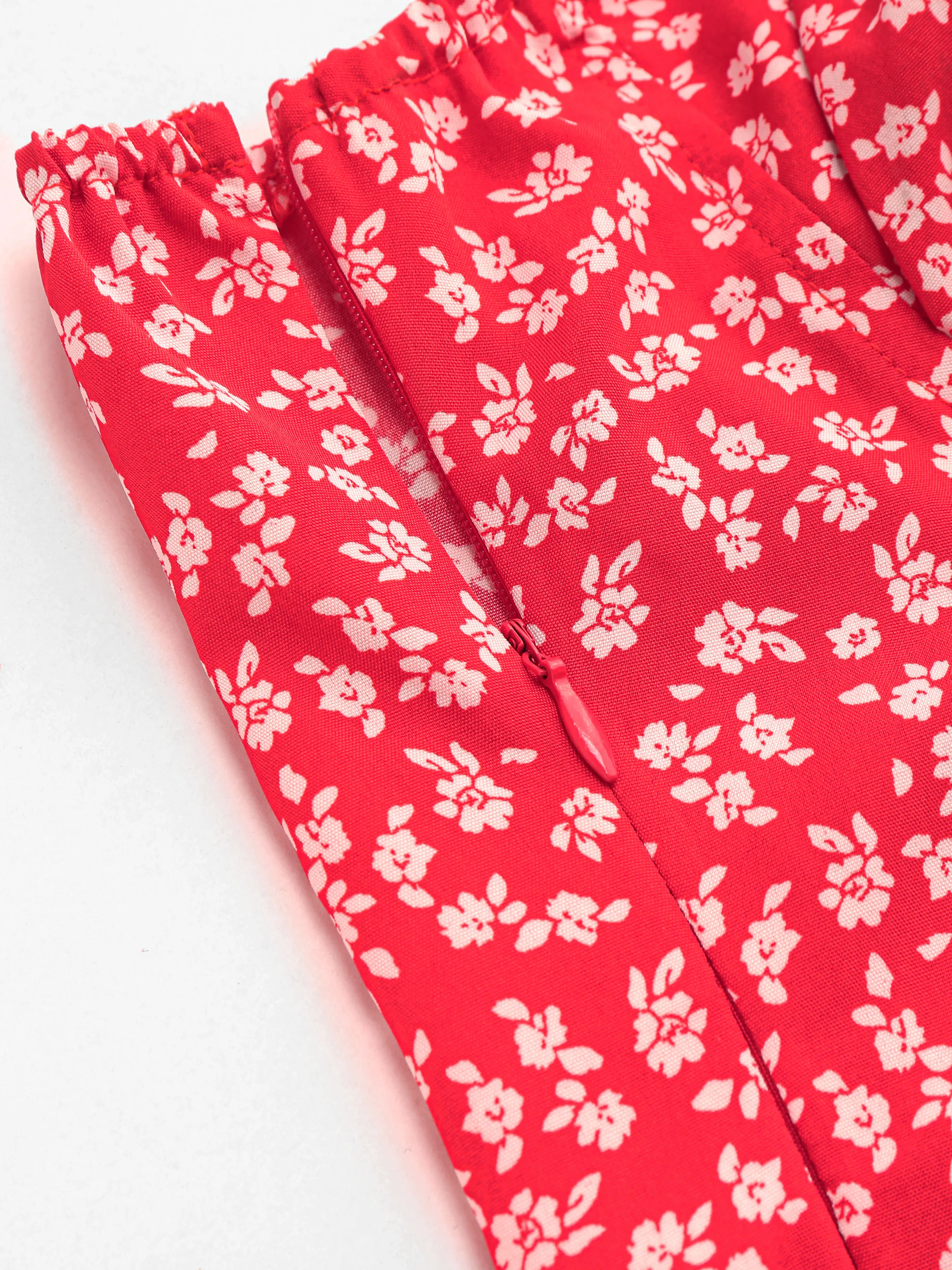  Vestido Mini con Cremallera Floral Ditsy Halter