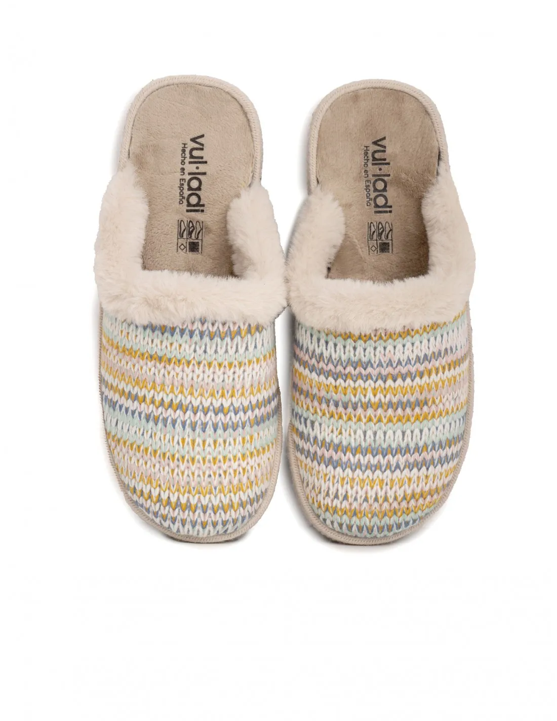 VULLADI Zapatillas Casa Punto Beige