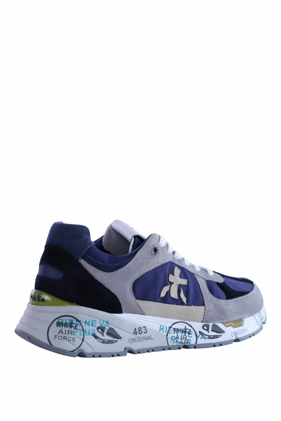 Zapatillas azules con gris 