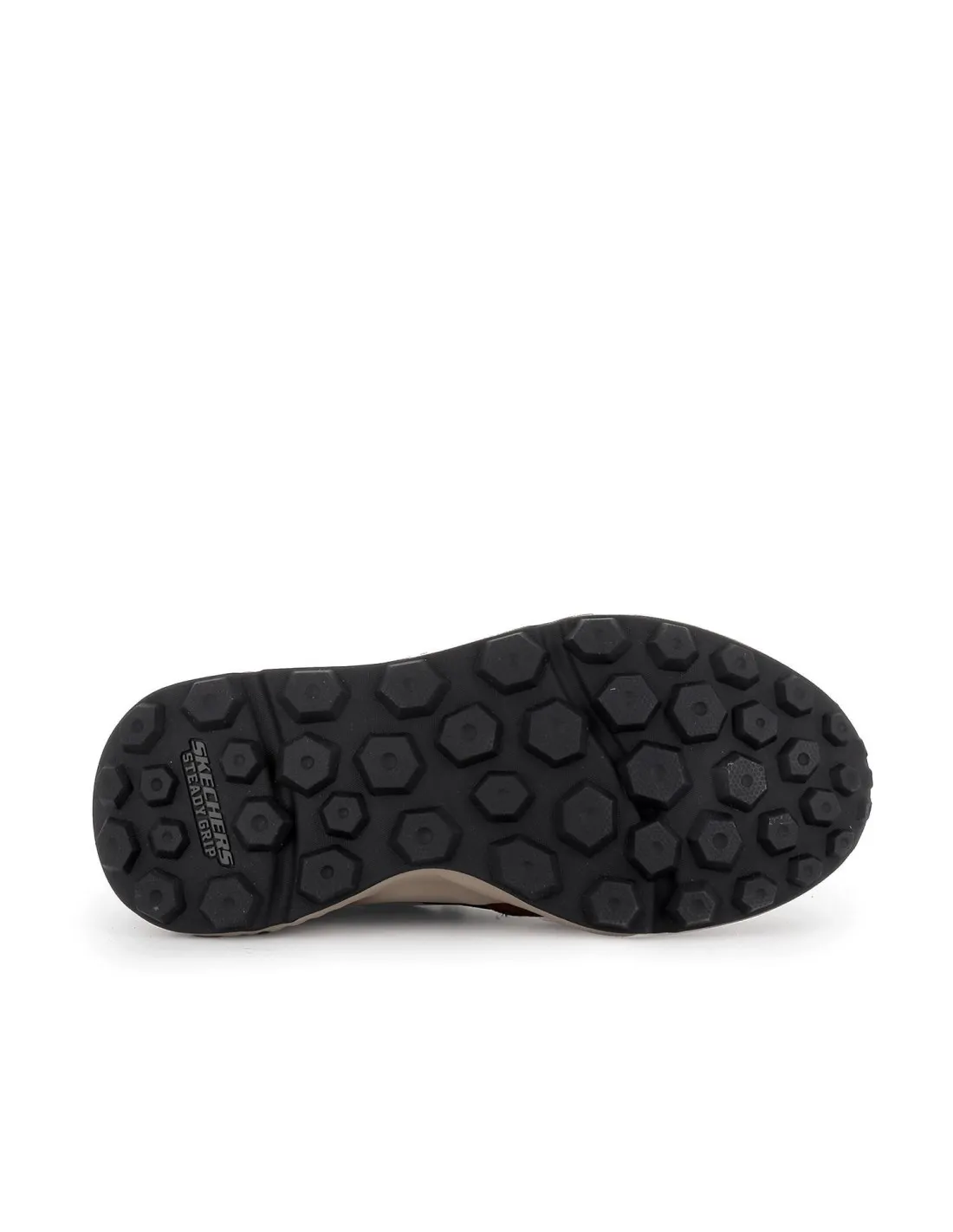 Zapatillas casuales piel y nylon combinación marrón hombre Skechers