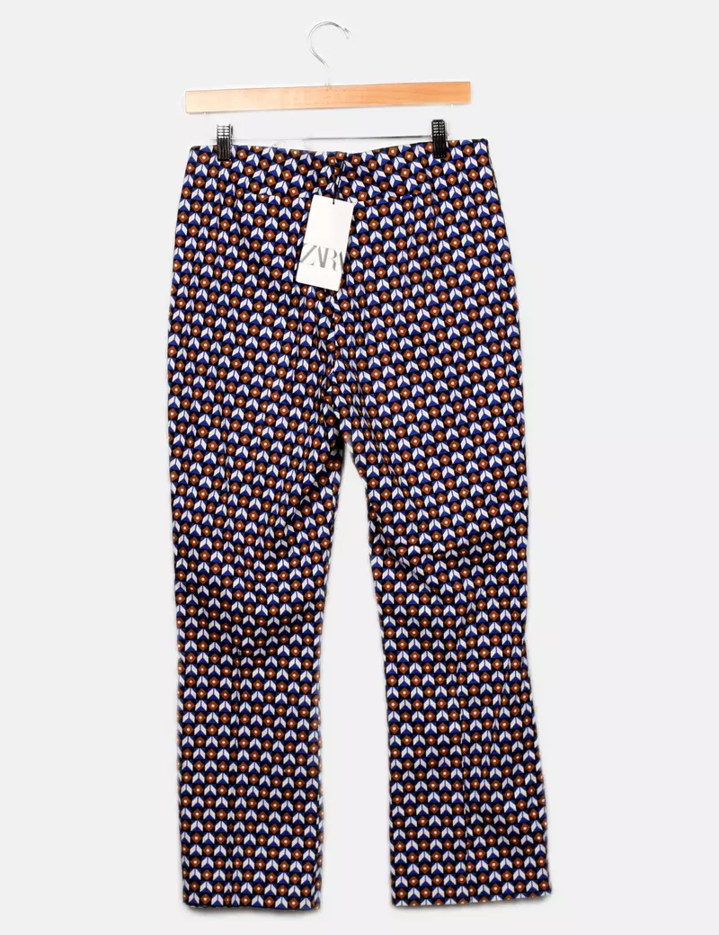 Zara Pantalones de tela Rectos